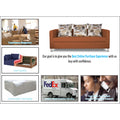 Adorn India Alita 3 Seater Compact Sofa (Rust)