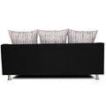 Adorn India Dexter Sofa Set 3-1-1 digitel Print (Grey & Black)