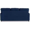 Adorn India Astor 3 Seater Sofa (Blue) (3 Year Warranty)
