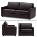Adorn India Exclusive Flavio Leatherette 3+2 Sofa Set (Brown)