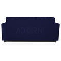 Adorn India Aleena 3 Seater Sofa(Dark Blue)