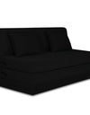 Adorn India Easy Highback Three Seater Sofa Cum Bed Decent 5' x 6' (Black)
