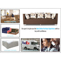 Adorn India Alica 3 Seater Sofa (Brown), Wood, Foam