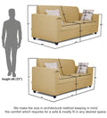 Rio Highback 3+2 5 Seater Sofa Set (Beige)