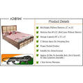 Adorn India Engineered Box Spring Queen Bed with Storage-(Matte_Multicolor)
