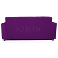 Adorn India Aleena 3 Seater Sofa(Dark Purple)