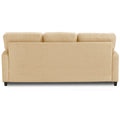Adorn India Astor 3 Seater Sal Sofa (Beige) (3 Year Warranty)