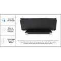 Adorn India Aspen Leatherette 3 Seater Sofa Cum Bed (Black) (3 Year Warranty)
