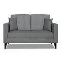 Adorn India Hector Stripes 2 Seater Sofa (Grey) Martin Plus (3 Year Warranty)