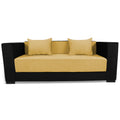 Almond 3 Seater Sofa cumbed (Yellow & Black)