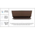 4 Seater Sofa Cum Bed Arden 4x6(Brown)
