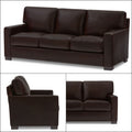 Adorn India Exclusive Rosina Leatherette 3-1-1 Sofa Set (Dark Brown)