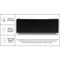 Adorn India Cosmos Leatherette 3-1-1 Sofa Set (Black)