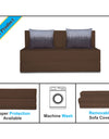 Adorn India Easy Two Seater Sofa Cum Bed Wave '4 x 6' (Brown)