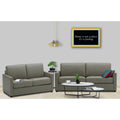 Adorn India Exclusive Flavio Leatherette 3+2 Sofa Set (Grey)