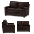 Adorn India Exclusive Rosina Leatherette 3+2 Sofa Set (Dark Brown)