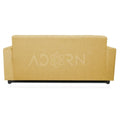 Adorn India Aleena 3 Seater Sofa(Light Yellow)
