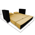 Almond 3 Seater Sofa cumbed (Yellow & Black)