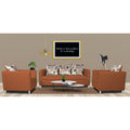 Adorn India Alita 3-1-1 Compact 5 Seater Sofa Set (Rust)