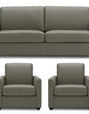 Adorn India Exclusive Flavio Leaterette 3-1-1 Sofa Set (Grey)