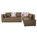 Mclain L Shape 6 Seater Sofa (Camel)