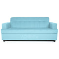 Adorn India Aleena 3 Seater Sofa(Light Blue)
