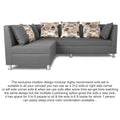 Adorn India Alica Modular Sofa Set (Light Grey)