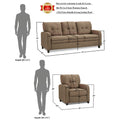 Adorn India Astor 3+1+1 5 Seater Sofa Set (Camel) (3 Year Warranty)
