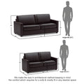 Adorn India Exclusive Flavio Leatherette 3+2 Sofa Set (Brown)
