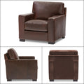 Adorn India Exclusive Rosina Leatherette 3-1-1 Sofa Set (Light Brown)