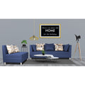 Adorn India Alica Modular Sofa Set (Blue)
