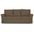 Adorn India Alexia 3 Seater Sofa(Brown)