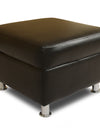 Adorn India Orchid Modular Sofa Set Leatherette (Black)