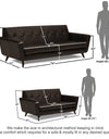 Adorn India Exclusive Alexus Leaterette 3+2 Sofa Set (Brown)