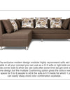 Adorn India Alica Modular Sofa Set(Camel)