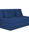 Adorn India Easy Highback Two Seater Sofa Cum Bed Decent 4' x 6' (Blue)