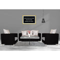 Adorn India Dexter Sofa Set 3-1-1 digitel Print (Grey & Black)
