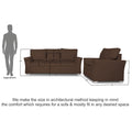 Adorn India Alexia Five Seater Sofa Set 3-1-1 (Brown)