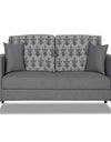 Adorn India Parker Leaf 2 Seater Sofa (Grey) Martin Plus