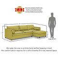 Adorn India Alexander L Shape 7 Seater Sofa Set with Ottoman Puffy RHS (Green) (3 Year Warranty)