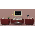 Adorn India Alita 3-1-1 Compact 5 Seater Sofa Set (Maroon)