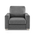 Straight line 3+1+1 Seater Sofa Set(New Grey)