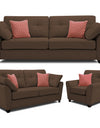 Adorn India Moris 6 Seater 3+2+1 Fabric Sofa Set (Brown)