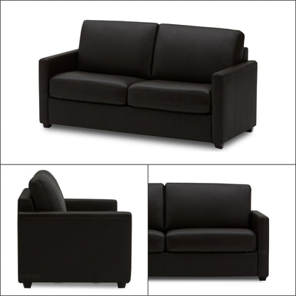Adorn India Exclusive Flavio Leaterette 3+2 Sofa Set (Black)