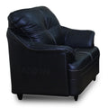 Adorn India Webster Leatherette Five Seater Sofa Set 3-1-1 (Black)