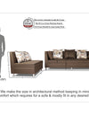 Adorn India Alica Modular Sofa Set(Camel)