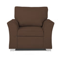 Adorn India Alexia Five Seater Sofa Set 3-1-1 (Brown)