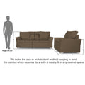 Adorn India Alexia 3+1+1 Sofa Set(Camel)