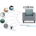 Straight line Plus Blossom 1 Seater Sofa (Grey)