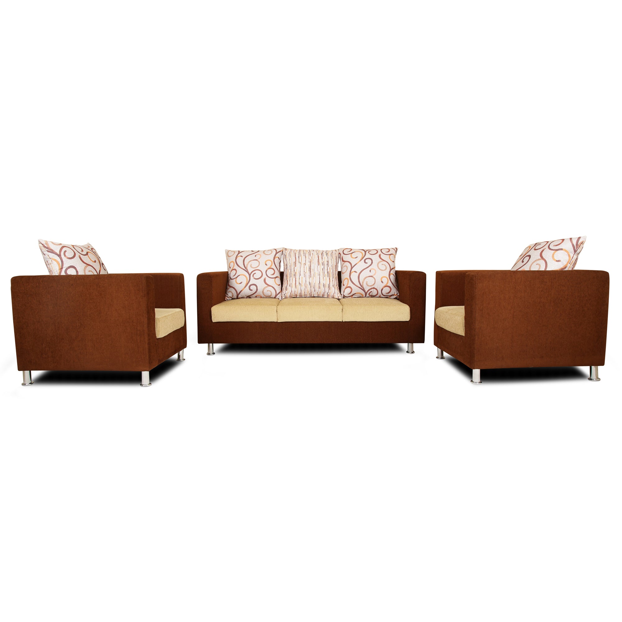 3 Seater Fabric Sofa – Adorn India